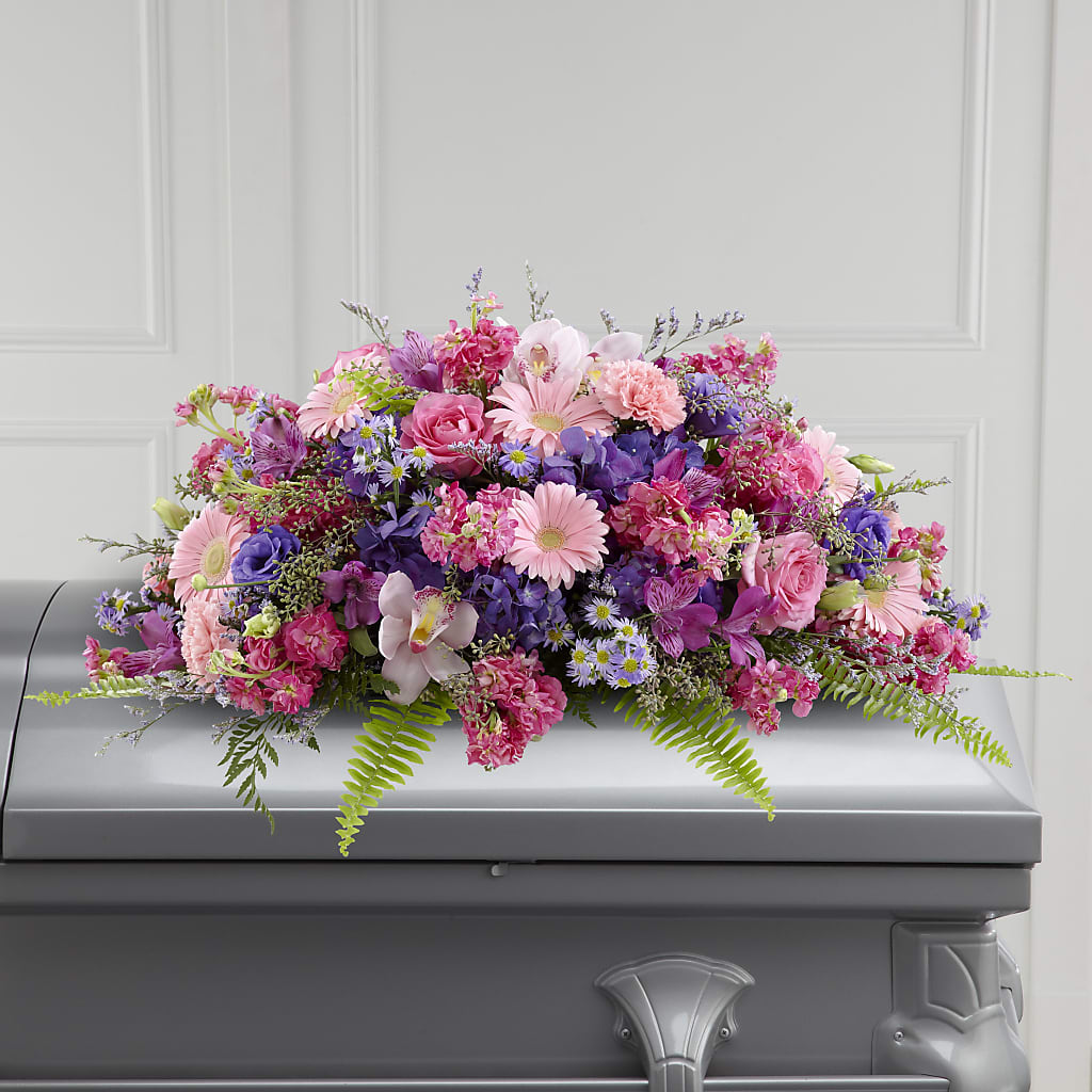 Glorious Garden Casket Spray – San Diego Finest Florist, San Diego CA