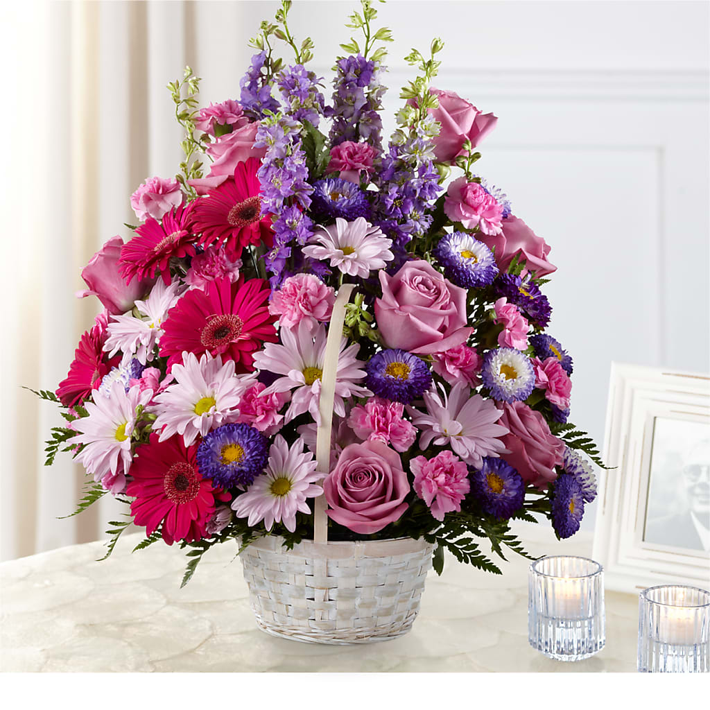 Pastel Peace Basket – San Diego Finest Florist, San Diego CA