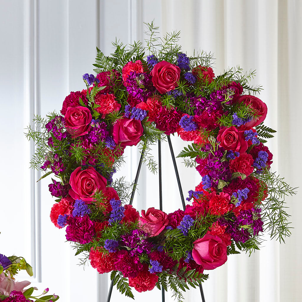 Calming Colors Wreath – San Diego Finest Florist, San Diego CA