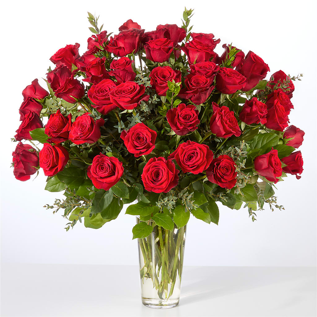 Forever Yours Fifty Stem Red Rose Bouquet – San Diego Finest Florist, San Diego CA