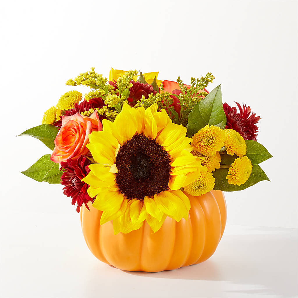 Golden Gourd Pumpkin Bouquet –  San Diego Finest Florist, San Diego CA