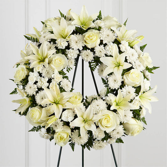 Treasured Tribute Wreath –  San Diego Finest Florist, San Diego CA