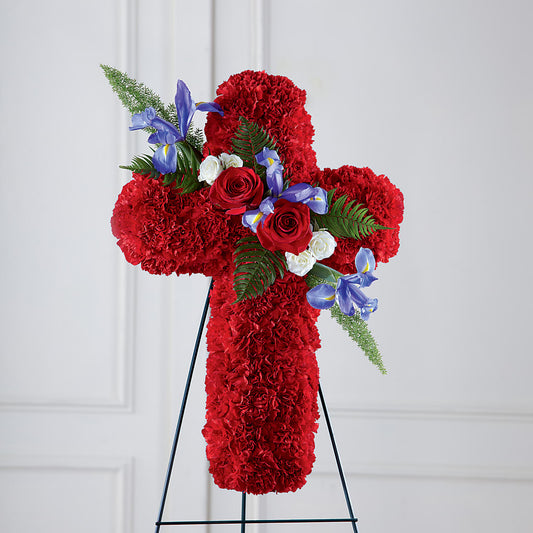 Faithful Hero Floral Cross –  San Diego Finest Florist, San Diego CA