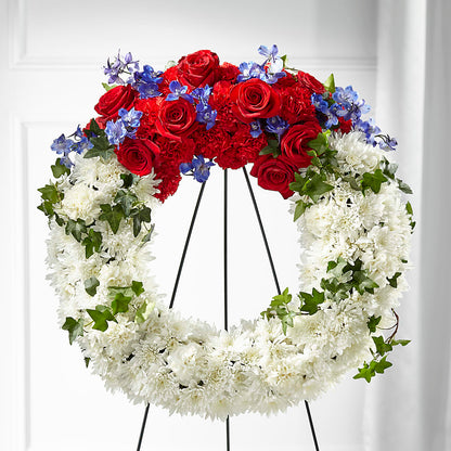 Patriotic Passion Wreath –  San Diego Finest Florist, San Diego CA