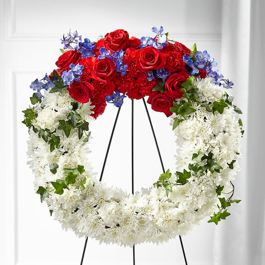 Patriotic Passion Wreath –  San Diego Finest Florist, San Diego CA