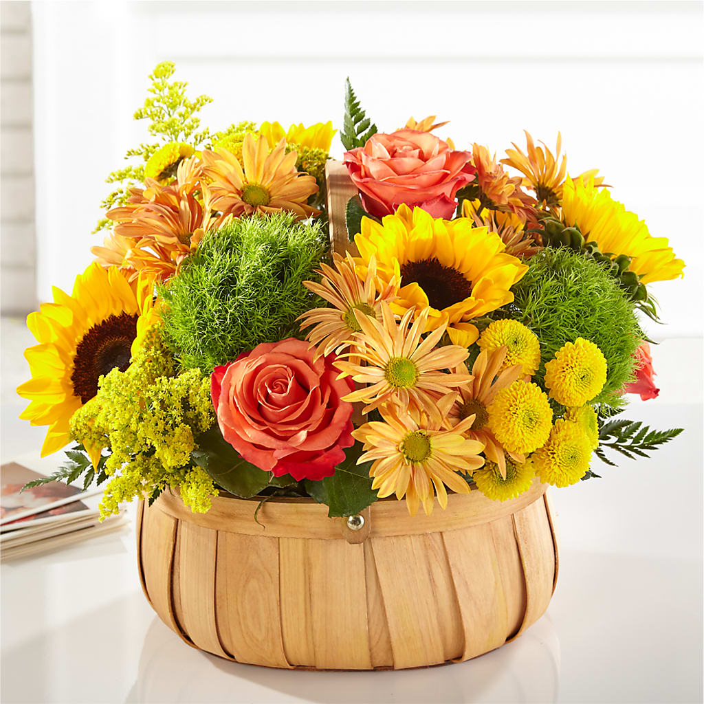 Harvest Sunflower Basket –  San Diego Finest Florist, San Diego CA
