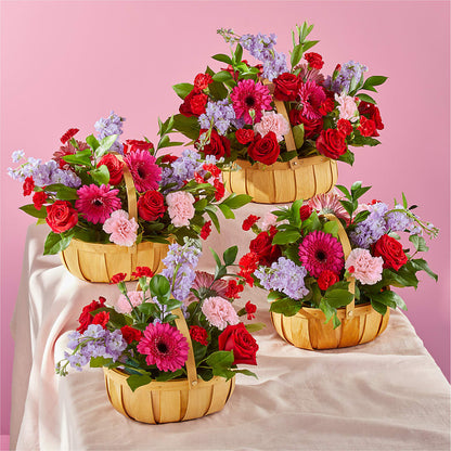 Pink Picnic Basket –  San Diego Finest Florist, San Diego CA