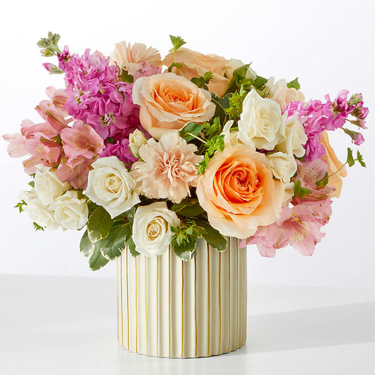 Paradise Bouquet with Ivory Vase –  San Diego Finest Florist, San Diego CA