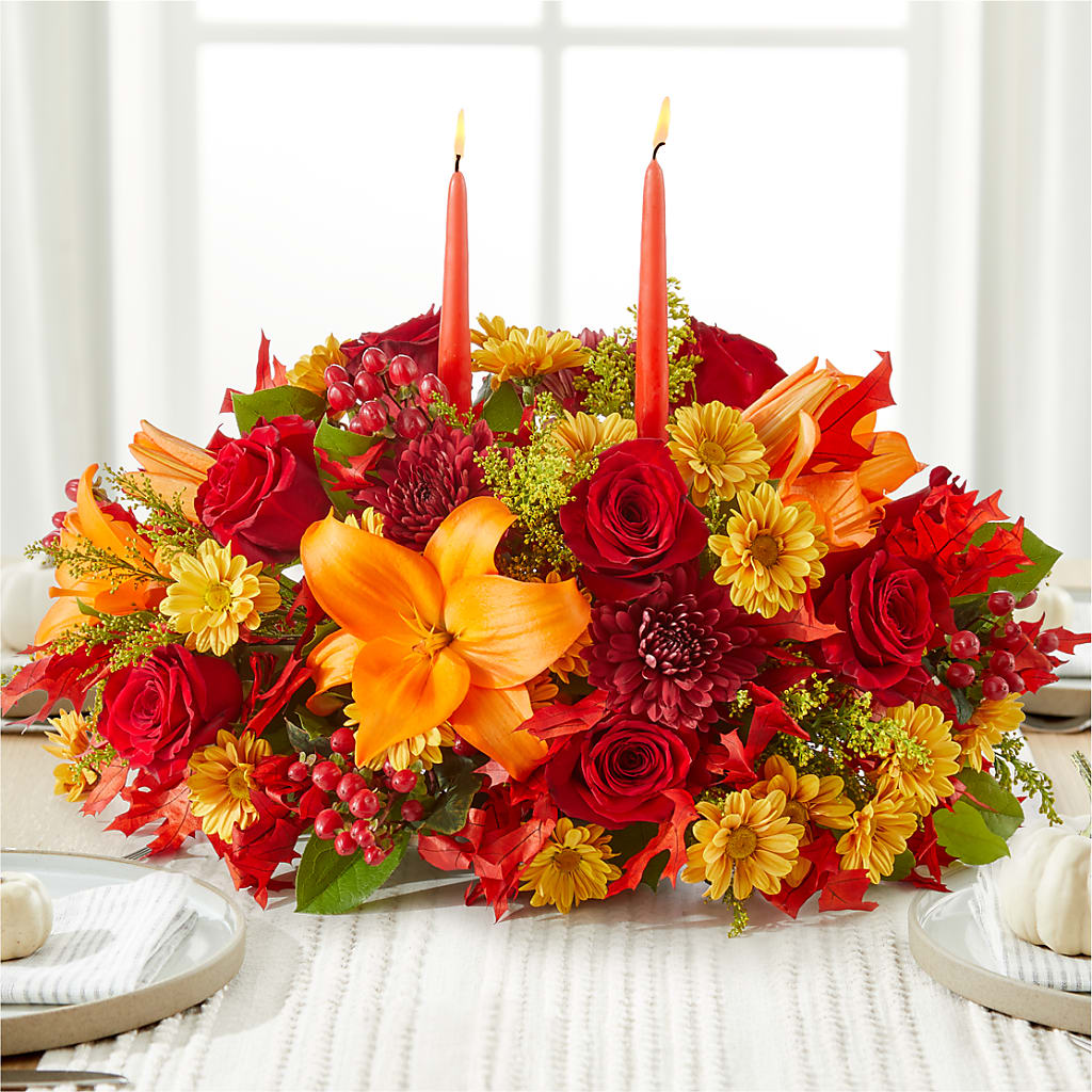 Autumn's Embrace Centerpiece –  San Diego Finest Florist, San Diego CA