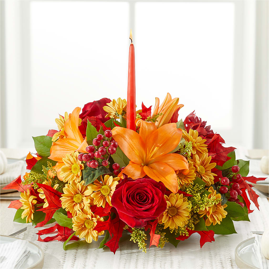 Autumn's Embrace Centerpiece –  San Diego Finest Florist, San Diego CA