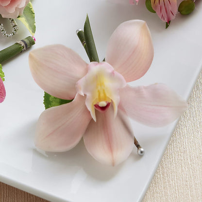 Pink Cymbidium Boutonniere –  San Diego Finest Florist, San Diego CA
